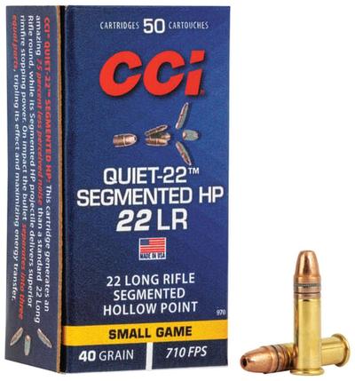 CCI QUIET SEGMENTED 22LR 40GR HP 50 | 076683009708