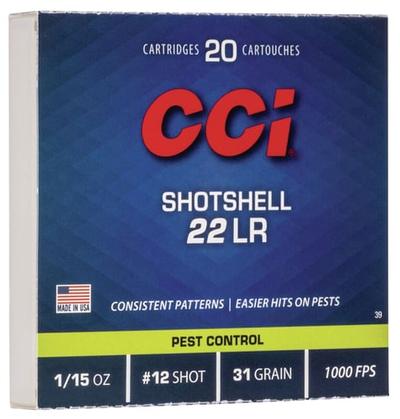 CCI P22SS 22LR SHOTSHELL 20/2000 | 076683000392
