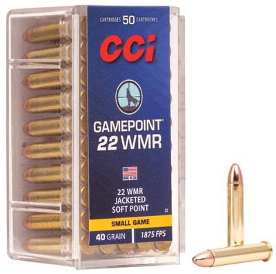 CCI 22WMR 40GR GAMEPOINT 50/2000 | 076683000224