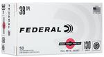 Federal RTP38130 Range  Target  38Special 130gr Full Metal Jacket 50 Per Box/20 Case | 029465064693