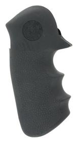 Hogue 47000 Monogrip Finger Grooves Black Rubber with Finger Grooves for Colt King Cobra, Anaconda | 743108470008