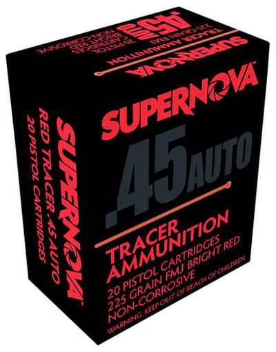 SUPERNOVA PMSN45ACR 45ACP 225FMJ RED TRACERS 20/50 | 860010179758