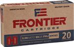 Frontier Cartridge FR200 Military Grade Centerfire Rifle 5.56x45mmNATO 55gr Full Metal Jacket 20 Per Box/25 Case  | 5.56x45mm NATO | 090255711394