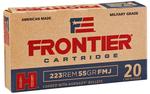 Frontier Cartridge FR100 Military Grade Varmint 223Rem 55gr Full Metal Jacket 20 Per Box/25 Case  | .223 REM | 090255711264