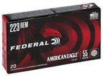 Federal AE223 American Eagle Rifle 223Rem 55gr Full Metal Jacket Boat Tail 20 Per Box/25 Case  | .223 REM | 029465084820