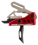 Rise Armament RA535BLKARP RA-535 Advanced Performance Single-Stage Straight with 3.50 lbs Draw Weight, Red Housing  Black Trigger for AR-Platform, Includes Pins | 850011713327