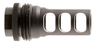 SilencerCo AC1733 ASR Muzzle Brake Black Steel with 5/8 Inch24 tpi Threads for 458 Cal | .46 CALIBER | 816413020357