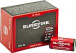 SureFire SF12BB 123A Batteries  Red/Black 3.0 Volts 1,550 mAh 12 Single Package Boxed | 084871820134