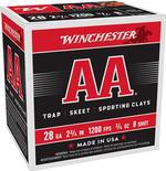Winchester Ammo AA288 AA  28Gauge 2.75 Inch 3/4oz 8Shot 25 Per Box/10 Case  | 28GA | 020892009943