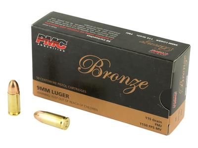 PMC BRNZ 9MM 115GR FMJ 50/1000 | 741569070270