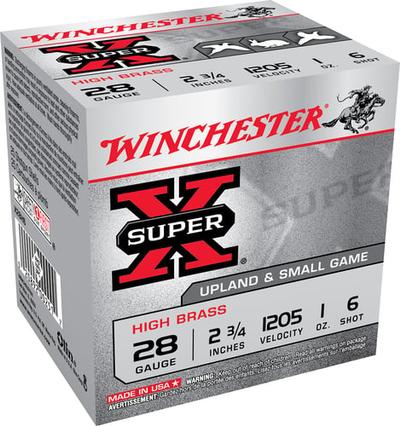 SUPER X, 28 Gauge 2.75 Inch, 1 Oz, 6, Steel Shot, 25/Box | 020892002517
