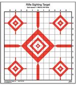 Advanced Rifle Sighting Target, 1.047 Inch Grid Pattern, Black/Red, 14 Inchx15 Inch, 100 | 816506026815