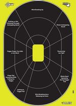 EZ AIM Adhesive, HG Trainer, 12.5 Inchx18 Inch, 30 Pack, Black/Chartreuse | 026509065494