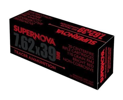 Red Tracer 7.62x39 110 gr Full Metal Jacket 20 Per Box | 860010179734