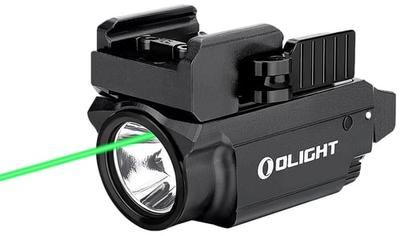 Olightstore Usa Inc OBALDRMINIBK Baldr Mini Black Anodized 100/600 Lumens White LED Green Laser | 6972378121165