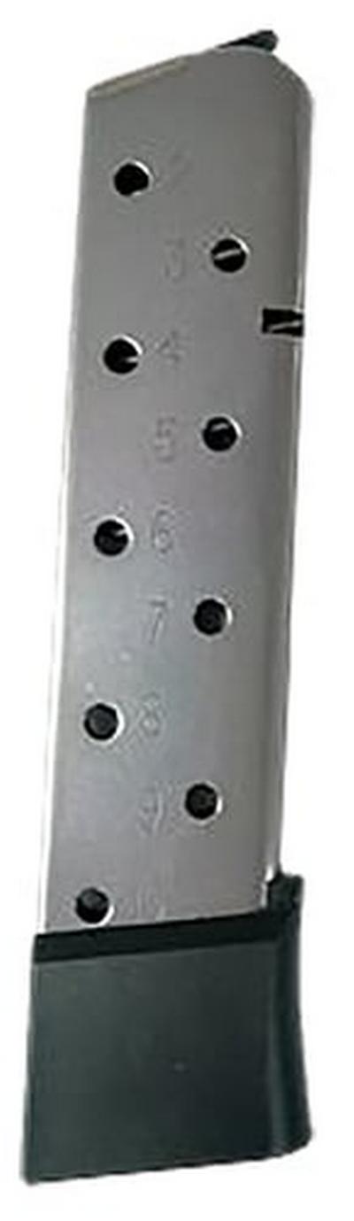 Magazine, 45 ACP, 10 Rounds, Fits 1911, Stainless Steel, Silver | .45 ACP | 669278111674