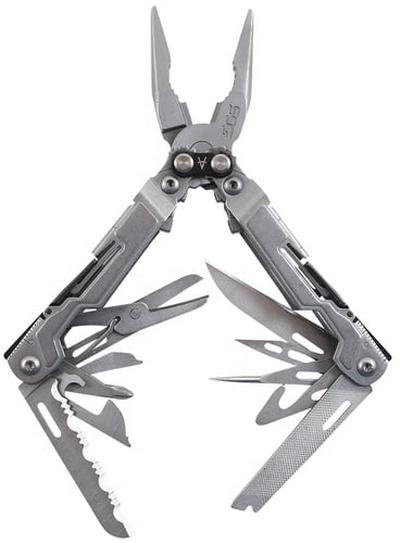 PowerPint, 18 Tool MultiTool, 450 Stainless Steel, Stone Wash Finish, Silver, I | 729857007917