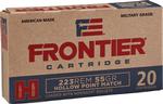 Frontier Cartridge FR140 Military Grade Centerfire Rifle 223Rem 55gr Hollow Point Match 20 Per Box/25 Case  | .223 REM | 090255711349