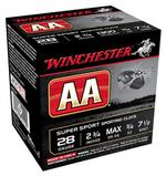 WINCHESTER AA 28GA 2.75 Inch 3/4OZ 7.5 1300FPS 250RD CASE LOT  | 28GA | 020892015289