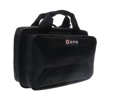 Pistol Case Black 600D Polyester with Mag Storage, Lockable Zippers  Cushioned | 888151032336