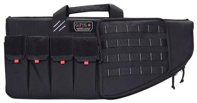 Tactical AR Case 30 Inch Black 1000D Nylon with Mag  Storage Pockets, Lockable Zipp | 819763012652