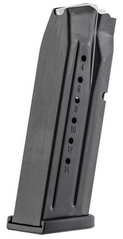 Magazine, 9MM, 15 Rounds, Fits MP M2.0 Compact, Steel, Black | 022188874280