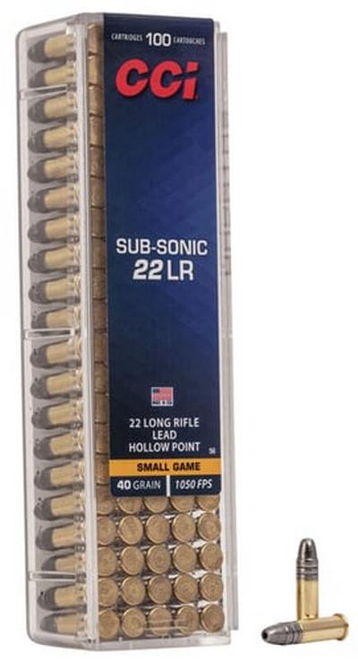 CCI 22 SUBSONIC 40GR HP 100/5000 | 076683000569