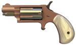 North American Arms 22MSROSE Mini-Revolver  22 WMR 5 Shot 1.13 Inch Rose Gold Cerakote Stainless Steel Barrel  Frame, Rose Gold/Stainless Cylinder, White Pearlite Grip, Stainless Exposed Hammer,  | .22 WMR | 744253003936