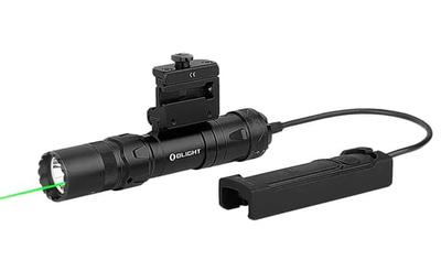 Tactical Flashlight Black 1500 Lumens, Green Laser | 6972378123237