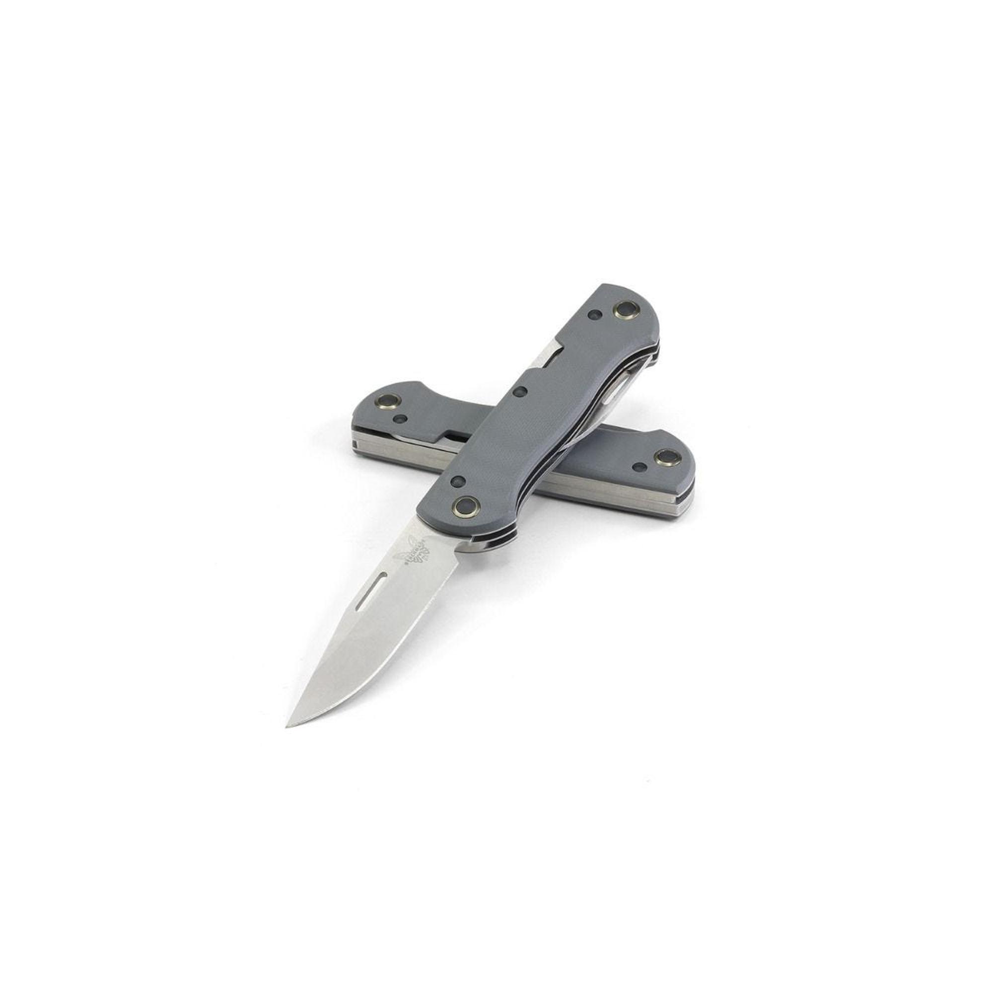 Benchmade 317 Weekender Slip Joint Knife 2Blade/Bottle Opener with Cool Gray G1 | 610953203573