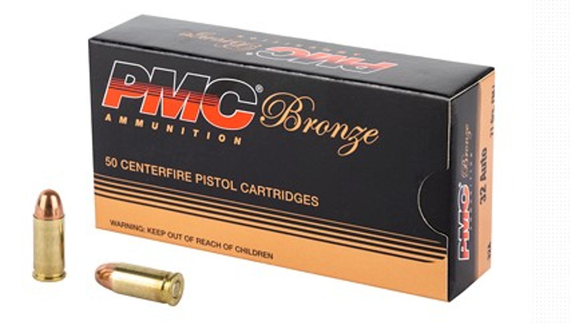 PMC Ammunition, Bronze, 32 ACP, 71 Grain, Full Metal Jacket, 50 Round Box | 741569070041